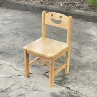 【藍色的熊】微笑實木板面兒童椅(實木椅 書桌椅 小椅子)