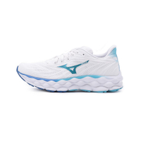 MIZUNO WAVE SKY8 寬楦慢跑鞋 白藍 J1GD241221 女鞋