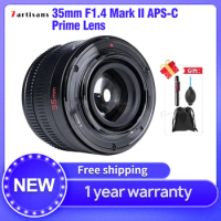 7artisans 7 artisans 35mm F1.4 Mark II APS-C Prime Lens for Sony E A6600 6500 Fuji XF forCanon EOS-M M50 Micro 4/3 Nikon Z Mount