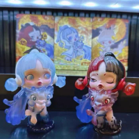 2024 New Blind Box Loong Presents The Treasure Sereis Crybaby Anime Figure Hirono Labubu Domoo Molly Pucky Model Toys Gifts