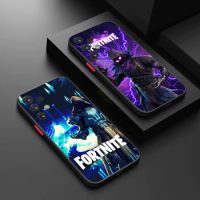 Cool Fortnite-Game Phone Case For Samsung S24 S23 S22 S21 S20 FE S10 S9 Plus Ultra Pro 5G Frosted Translucent Matter Cover