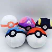 Pokemon Poke Balls Master Ball Super Ball Great Ball Ultra Ball 12cm Soft Toy Kids Fans Collection Charm Festival Birthday Gift
