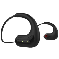 Wireless Earphones IPX8 S1200 Waterproof Swimming Headphone Sports Earbuds Bluetooth Headset Stereo 8G MP3 Player(Black)