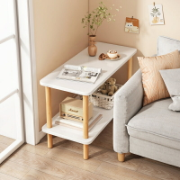 沙發邊幾雙層置物架床邊側邊柜現代迷你臥室茶幾小尺寸桌子小方桌