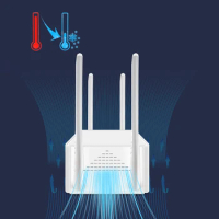4G CPE Router Wireless Internet Router with SIM Card Slot LTE/PPPOE Gigabit Router 5dBi High Gain Antennas 300Mbps Home Hotspot