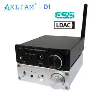 AkLIAM D1 ES9038Q2M DAC QCC5125 Bluetooth 5.1 APTX-HD LDAC APTX-Adaptive Sound Decoder Audio DAC