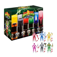 Mighty Morphin Power Rangers Re-Ignition 6 Pack Action Figure Set 5.25 inch Basic Figure Collectors