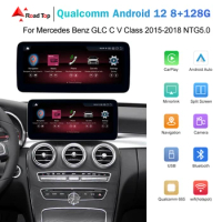 Android 12 Qualcomm Video Player Screen Car Radio For Mercedes Benz V C Class GLC W205 NTG5.0 IPS LTE Wifi BT Carplay