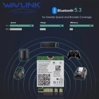 WAVLINK Powerful WiFi 6E Wireless Card Intel AX210 5400Mbps Tri-Band 2.4GHz/5GHz/6GHz Network Adapter Bluetooth 5.3 for Laptop