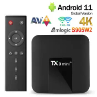 TX3mini Smart TV Box Android 10.0 UHD HDR10 4K H.265 5G WIFi Set Top Box Allwinner H313 Quad CoreSma