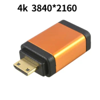 Mini HDMI Adapter Mini HDMI to HDMI Cable Adapter 4K Compatible for Raspberry Pi ZeroW Camcorder Laptop HDMI Mini Adapter