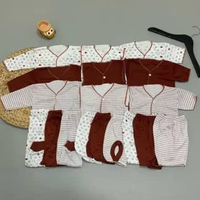 LB - Paket Brojol Baju Dan Celana Bayi Motif Beruang Rusa Newborn 18PCS CAT SALUR BATA