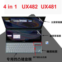 laptop Keyboard Cover skin Screen Protector TouchPad For ASUS ZenBook Duo 2021 UX482 UX482EA UX482EG UX482E UX481 UX481FL 14''