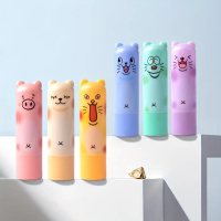 Lip Makeup Set of 24pcs Plant Based Squalane, Moisturizes & Hydrates with Cute Cartoon Design, Inclu