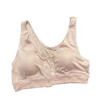 Silk Front Fastening Mastectomy Bra Comfort Pocket for Silicone Breast Forms