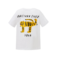 【Onitsuka Tiger】Onitsuka Tiger鬼塚虎-白色塗鴉印花兒童短袖上衣(2184A197-100)