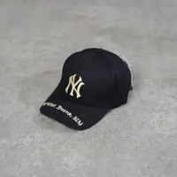 Topi MLB NY GOLD GOTHIC ADDRESS BLACK CAP 100% ORIGINAL