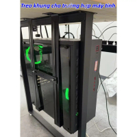 Kệ Treo CPU Máy Tính Thép Sơn Tĩnh Điện Giá Treo Gắn Dưới Bàn Dá Đỡ Thùng Case May Tinh Ke Gia Do