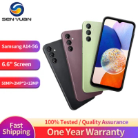 Original Samsung Galaxy A14 A146P 5G Mobile Phone Dual SIM Card 6.6" 4GB RAM 64/128GB ROM 50MP+13MP MT6833 Octa Core SmartPhone