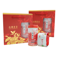 【茶曉得】阿里山輕焙甜香烏龍茶葉禮盒(150gx2包x2盒-共1斤;無提袋;送禮首選)