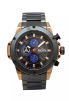 Elvano Evoke Jam Tangan Pria - Blue Rosegold - Stainless Steel - EV5002MA4-3BL