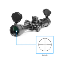 Military Hunting 4-14x44 Riflescope Mil-Dot Airsoft Gun Tactical Scopes Reticle Sight with Mounts Sniper Air Gun