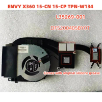 New Original Cooler for HP ENVY X360 15-CN 15-CP TPN-W134 CPU Cooling Fan Heatsink with Fan DFS200405BY0T L35269-001 GB1990