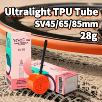 Rrskit New Ultralight Bike Inner Tube 700 18-32C Road MTB Bicycle TPU Tire 700c 45/65/85mm Length French Valve Bicycle Tube