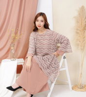 Daisha dress with outer brokat