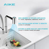 AIKE Air Tap Dryers Faucet Design Automatic High Speed Air Dryers for Vegetables Fruit Drying Smart Kitchen Appliances AK7171