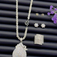 Sterling Silver 925 Jewelry Moissanite Hamsa Hand Pendant VVS Diamond Iced Out Pendant Hip Hop Pass 