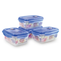 【YOLE 悠樂居】海心抽氣真空塑料保鮮盒1600ml-1入(大容量保鮮盒 食物保鮮 冰箱收納 便當盒)