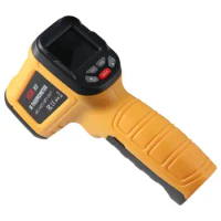 Pyrometer 50:1 Infrared Thermometer -58℉~2552℉(-50℃~1400℃) IR Laser Thermometer Industrial Temperature Gun Fridge Pizza Oven
