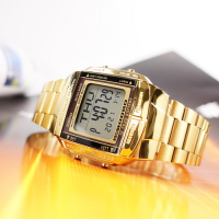 CASIO 卡西歐 DATABANK系列 金色復刻 不鏽鋼手錶 金色 DB-360G-9A 36mm