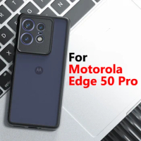 For Motorola Edge 50 Pro Case For Motorola Edge 50 Pro Cover 6.7 inch Transparent PC Backplane TPU Shockproof Protection Bumper