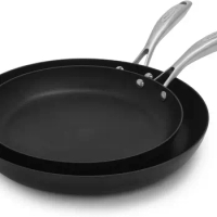 Scanpan Pro IQ 2-Piece Fry Pan Set - Includes 9.5” &amp; 11” Fry Pans - Easy-to-Use Nonstick Cookware - Dishwasher, Metal Utensil &amp;