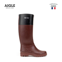 【AIGLE】女 造型休閒膠靴(AG-F8492 酒紅)