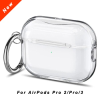 For Apple AirPods Pro 2 Generation Silicone Case air pods pro 2 Clear Cover For Airpods Pro 2 3 Transparent Earphone Funda Shell
