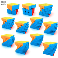 MOYU Meilong Magic Cube stickerless 2x2 3x3 4x4 5x5 6x6 7x7 8x8 9x9 10x10 11x11 12x12 Megaminx Speed Puzzle Cubes Toys Gift