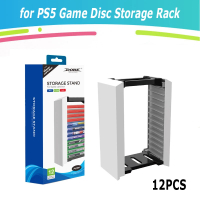 for PS5 Game Disc Rack Storage CD Holder Can Store 12 Game Disc Game Disk Tower Vertical Stand For P