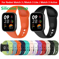 Silicone Strap For Redmi Watch 3 /Watch 3 Lite /Watch 3 Active Smart Watch Case Bracelet For Xiaomi Redmi Watch3 WristBand Wrist