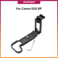 RaidNeo EOS RP Quick Release L Plate Metal Hand Grip Holder L Bracket for Canon EOS RP Camera Cage Rig with cold shoe