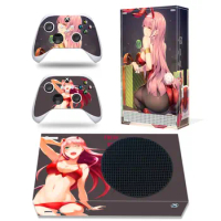 Beauty girl Design For Xbox Series S Skin Sticker Cover For Xbox series s Console and 2 Controllers
