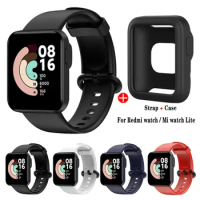 Silicone Strap For Xiaomi Redmi Watch Bracelet Wristband For Mi Watch Lite Smart Watch Replacement Protective Case Accessories