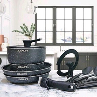 Grannite Cookware Set - Panci Masak Marble Set IDEALIFE IL-22A
