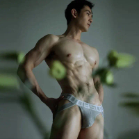 0850 Sexy Men's Thong Low Waist Double Thong Hip Lift Back Hollow No-Remove Erotic Bikini Single Tho