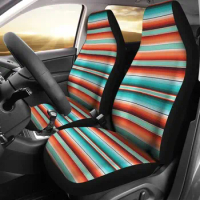 Pattern Print Mexican Blanket Baja Serape Seat Cover Car Seat Covers Set 2 Pc, Car Accessories Car Mats
