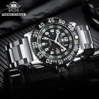 Addies Men's watch 316 stainless steel Luminous Outdoor Sports Watch 50m Waterproof reloj hombre Quartz Watches