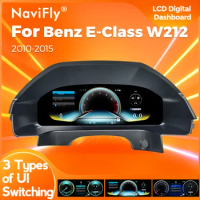 Navifly Car LCD Dashboard Panel Speedometer For Mercedes Benz E Class W212 E200 E230 E260 E300 S212 Digital Cluster Instrument