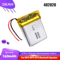 402020 3.7V 160mAh Rechargeable Li-ion Lithium Polymer Battery For MP3 MP4 MP5 GPS DVD Bluetooth Headphone Speaker Smart Watch